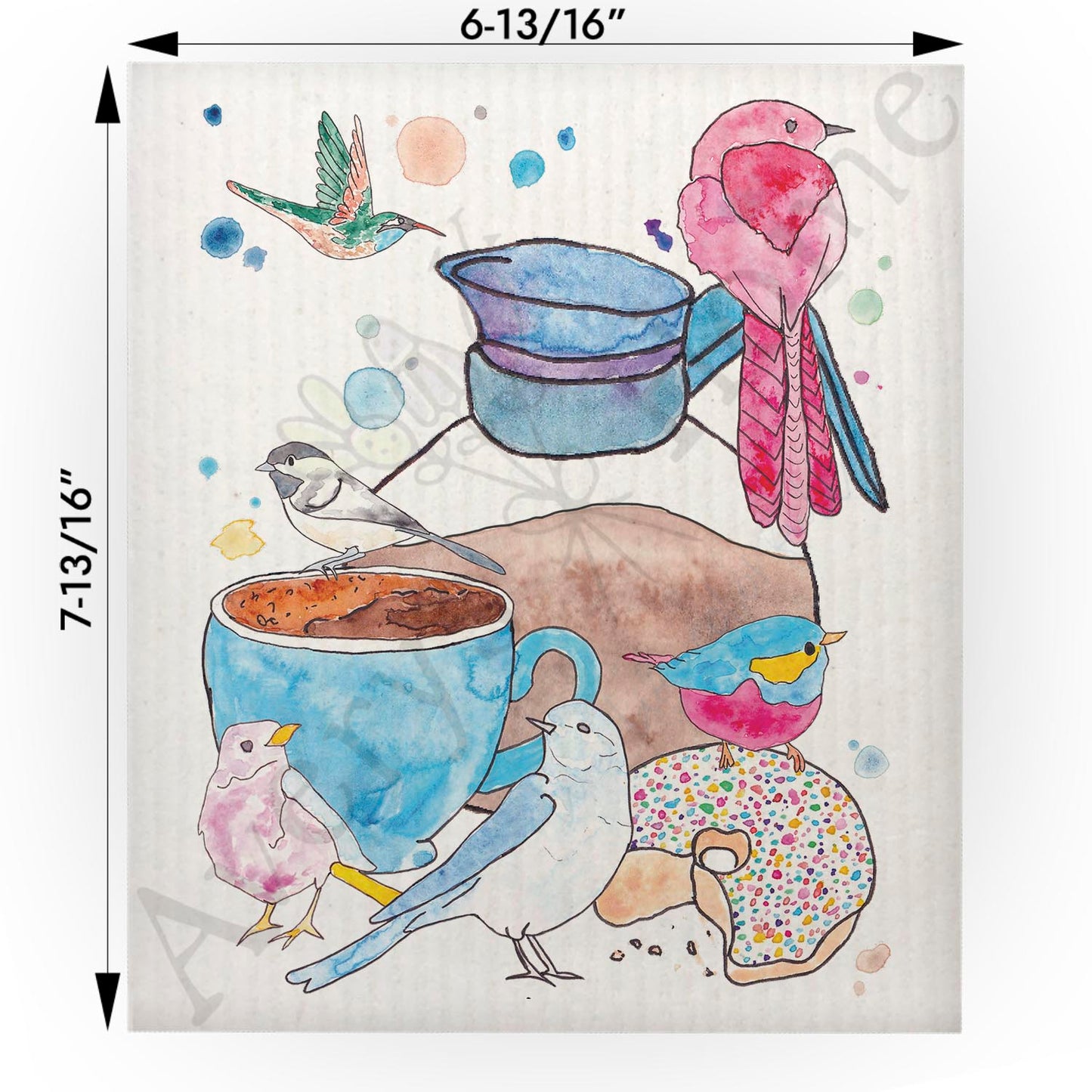 Drink Coffee & Birdwatch Swedish Cloth