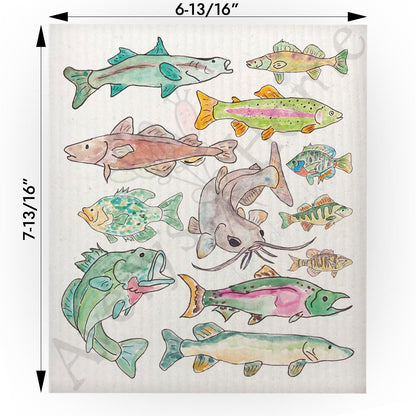 Freshwater Fishing Swedish Cloth