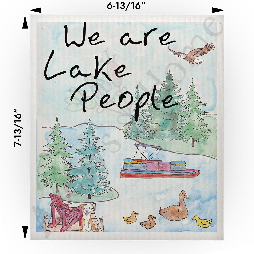 We Are Lake People Swedish Cloth
