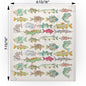 Lake Fish Pattern Swedish Cloth