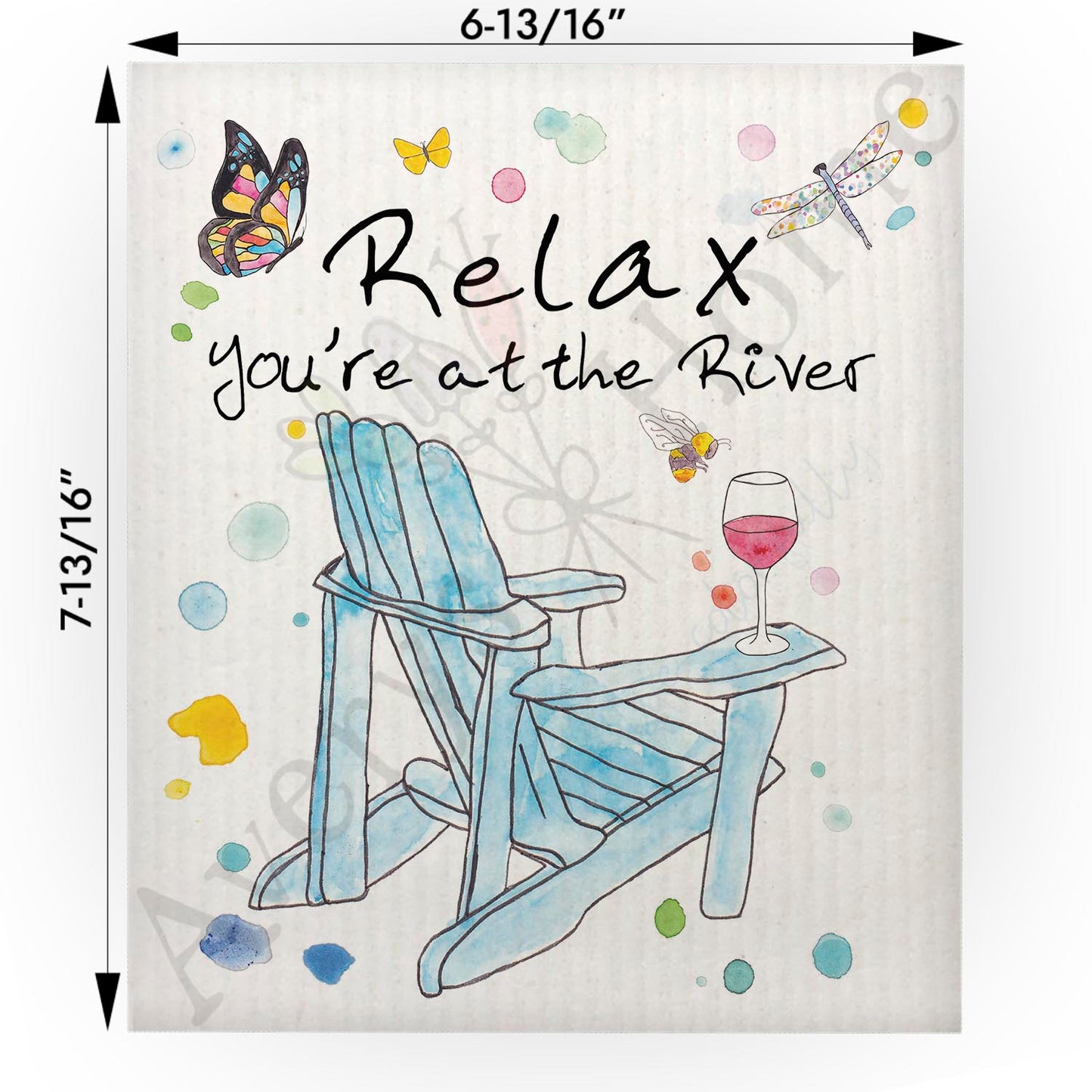 Relax at the River Swedish Cloth