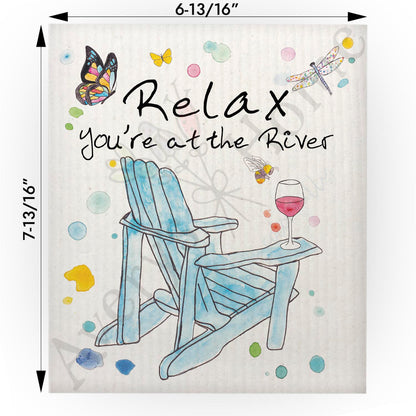 Relax at the River Swedish Cloth