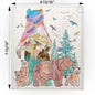 Bear Mountain Landscape Swedish Cloth