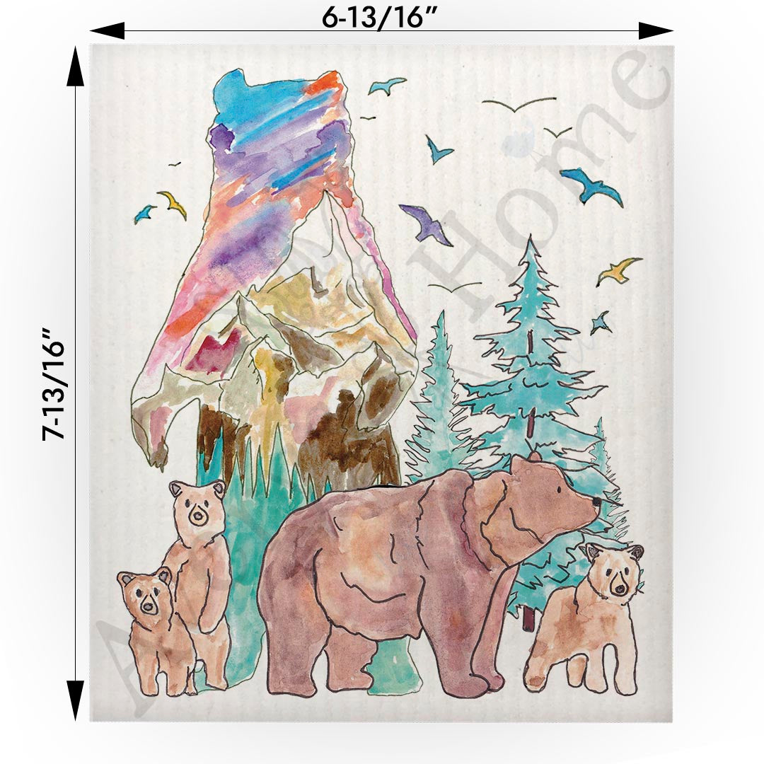 Bear Mountain Landscape Swedish Cloth