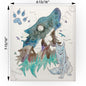 Wolf Mountain Landscape Swedish Cloth