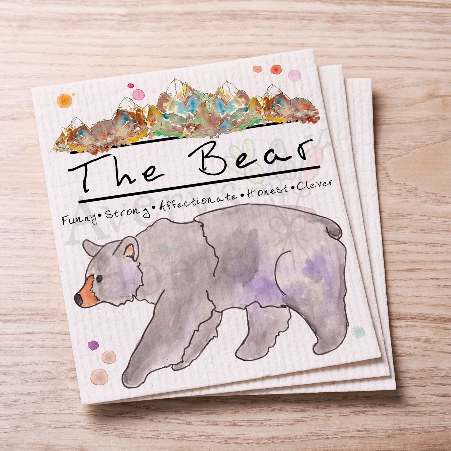 The Mountain Bear Swedish Cloth
