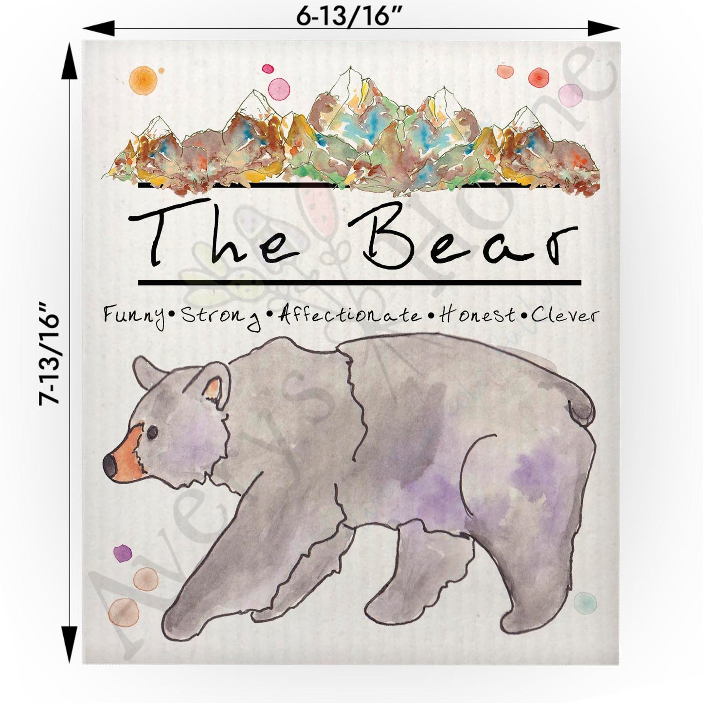 The Mountain Bear Swedish Cloth