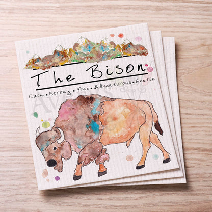 The Mountain Bison Swedish Cloth