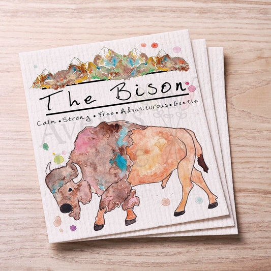 The Mountain Bison Swedish Cloth