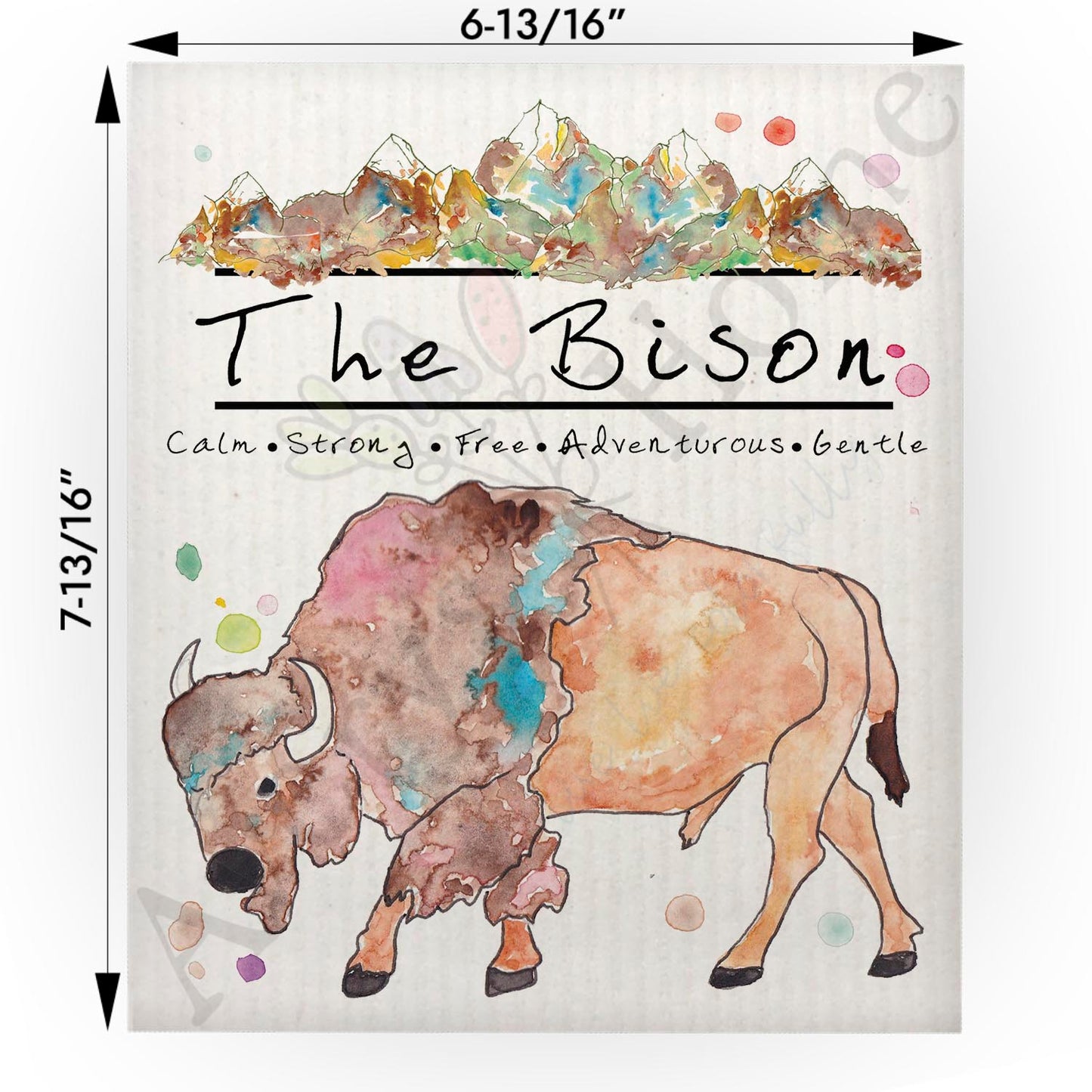 The Mountain Bison Swedish Cloth