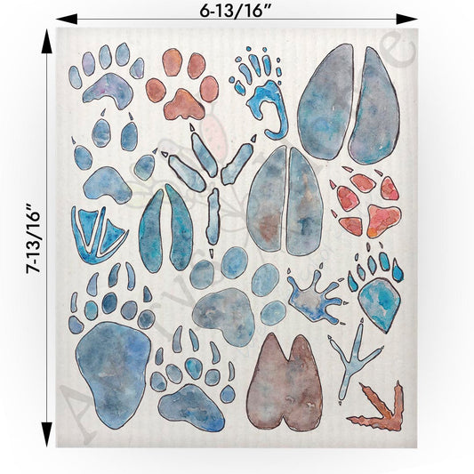 Animal Tracks Swedish Cloth