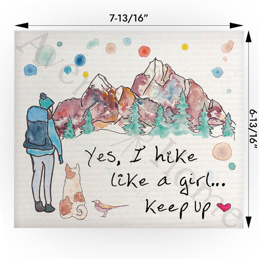 Hike Like a Girl Swedish Cloth