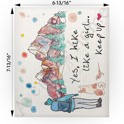 Hike Like a Girl Swedish Cloth