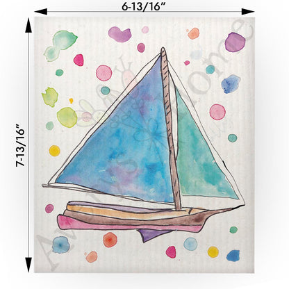 Life is better on a Boat Swedish Cloth