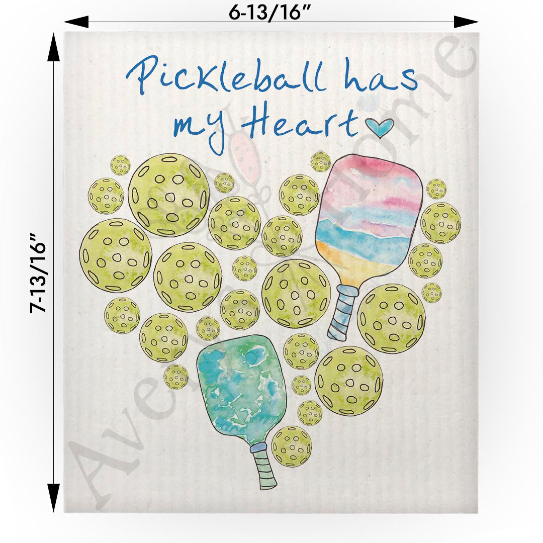 Pickleball Has My Heart Swedish Cloth