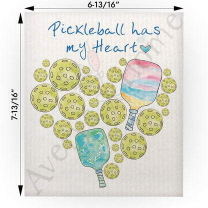 Pickleball Has My Heart Swedish Cloth