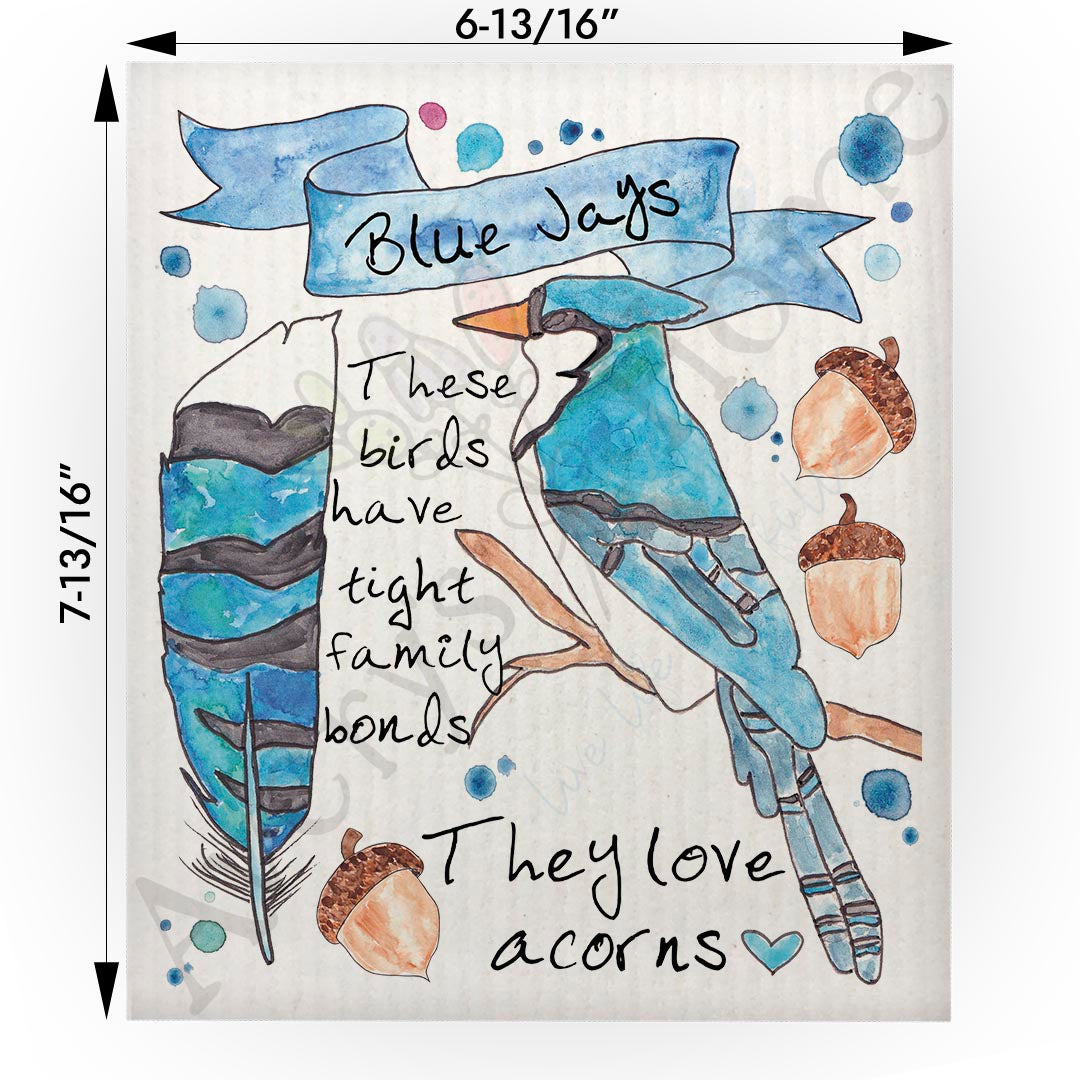 Blue Jay Facts Swedish Cloth