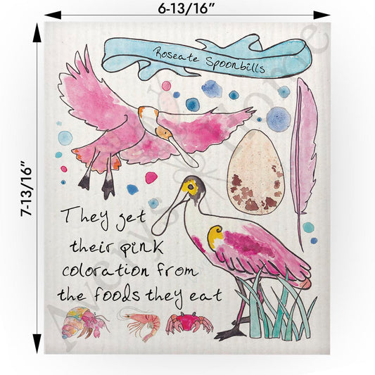 Roseate Spoonbill Facts Swedish Cloth