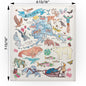 Alaska Map Swedish Cloth