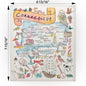Connecticut Map Swedish Cloth