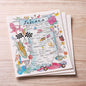 Indiana Map Swedish Cloth