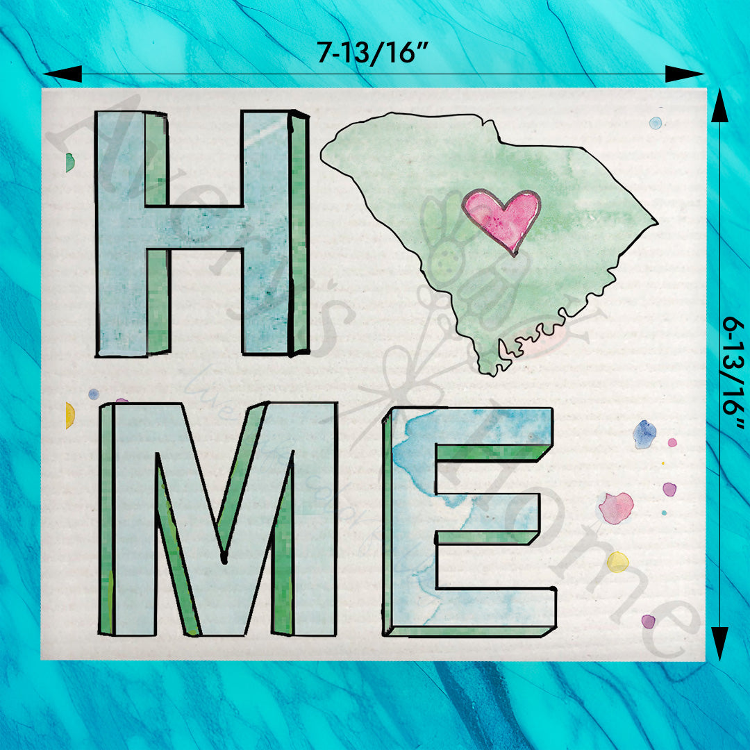 HOME in South Carolina Swedish Dishcloth – Coastal Love