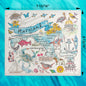 Maryland State Map Kitchen Decor Swedish Dishcloth
