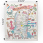 Mississippi Map Swedish Cloth