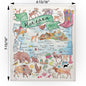 Montana Map  Swedish Cloth