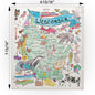 Wisconsin Map Swedish Cloth