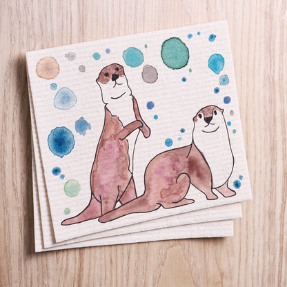 Two Otters Swedish Cloth