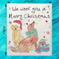 We Woof You a Merry Christmas Kitchen Décor Swedish Dishcloth
