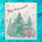 Forest Black Bear Christmas Santa Claus Kitchen Décor Swedish Dishcloth