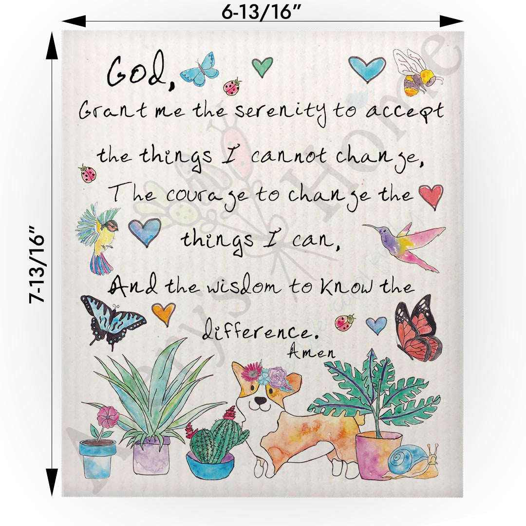 Serenity Prayer Swedish Cloth