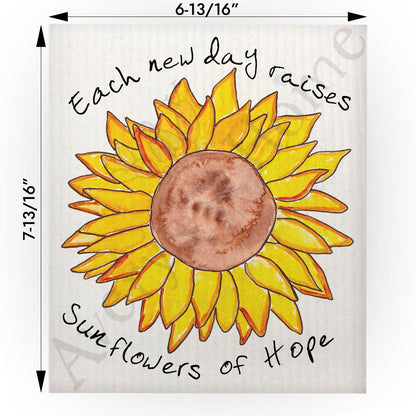 Sunflowers of Hope Swedish Cloth