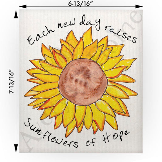 Sunflowers of Hope Swedish Cloth