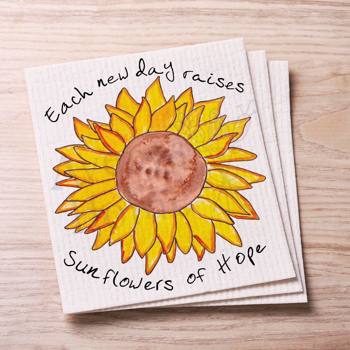 Sunflowers of Hope Swedish Cloth