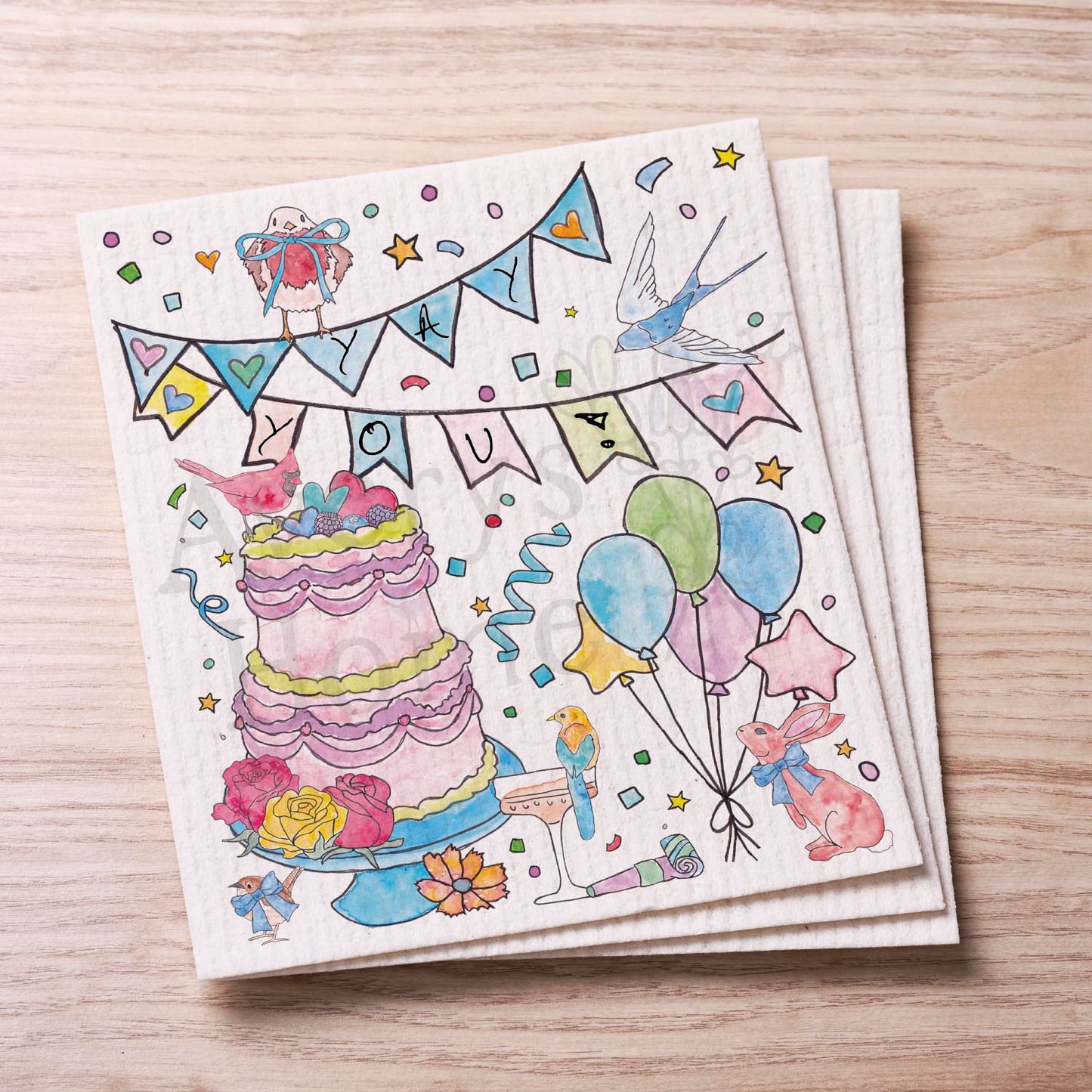 Celebration for You Swedish Cloth