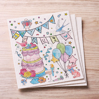 Celebration for You Swedish Cloth