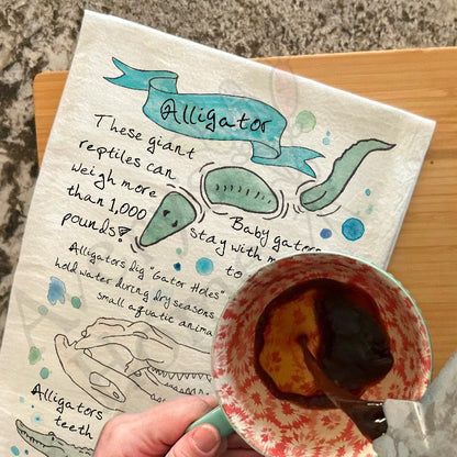 Alligator Facts Kitchen Towel