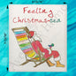 Feeling Christmas-Sea Swedish Dishcloth – Sandy Toes & Holiday Cheer