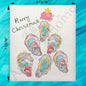 Oyster Christmas Tree Swedish Dishcloth – Briny & Bright