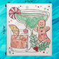 Making Spirits Bright Swedish Dishcloth – Holiday Cocktail Cheer