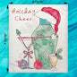 Holiday Cheer & Cocktails Swedish Dishcloth – Christmas Toast