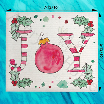 Holiday Joy Swedish Dishcloth – Seaside Wishes & Shells
