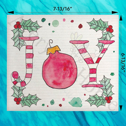 Holiday Joy Swedish Dishcloth – Seaside Wishes & Shells