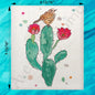 Cactus With Flowers Swedish Dishcloth – Desert Bloom Vibe