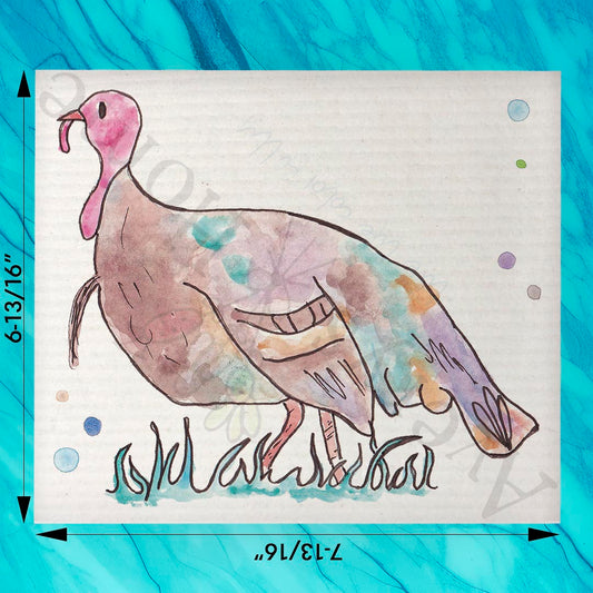 Country Turkey Swedish Dishcloth – Feathers & Fields