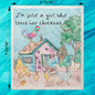 Girl Who Loves Her Chickens Swedish Dishcloth – Coop Queen