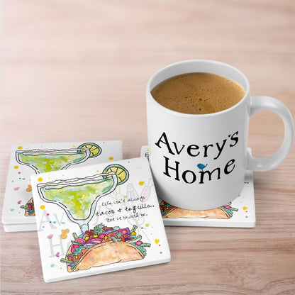 Tacos & Tequila Stone Coaster